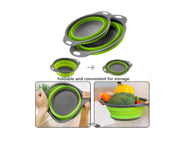 Colador plegable 2 en 1